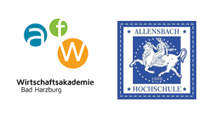 Logos der afw und Allensbach bekräften die Zusammenarbeit