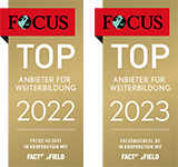 FOCUS Top Anbieter für Weiterbildung 2022/2023